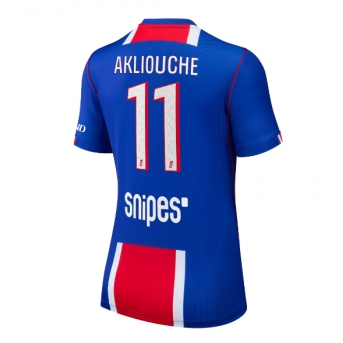 Paris Saint-Germain Maghnes Akliouche #11 Maglia Gara Casa Repliche 2026-27 Donna Maniche Corte